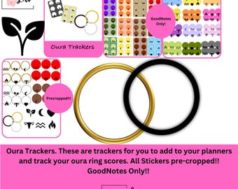 Oura Trackers! GoodNotes Only!! PreCropped!!