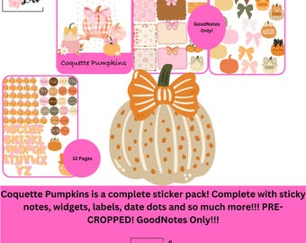 Coquette Pumpkins!! GoodNotes Only!! PreCropped!!