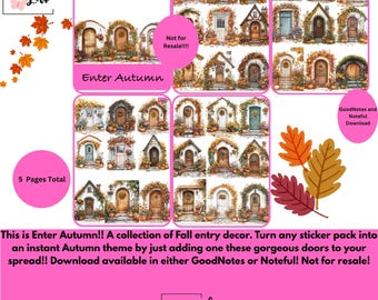 Enter Autumn! GoodNotes or Noteful Download! Not for resale!!!