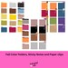 Fall Folders, Sticky Notes and Paper Clips - Etsy