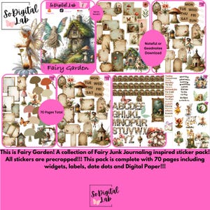 Fairy Garden! Noteful or Goodnotes Download!! 70 Pages!!!!