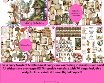 Fairy Garden! Noteful or Goodnotes Download!! 70 Pages!!!!
