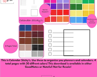 Calendar Sticky’s