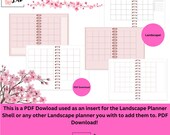 Landscape Planner Shell Inserts! PDF Download!