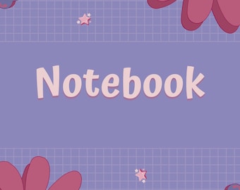 Cuaderno de notas morado