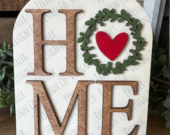 ADD ON HOME Small Arch Interchangeable Tabletop Sign | Interchangeable Decor | Farmhouse Decor