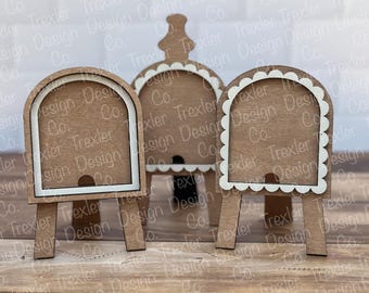 Mini Arch Easel Interchangeable Tabletop Frame | Interchangeable Decor | Farmhouse Decor
