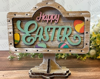 ADD ON Easter for Mini Sign Post Interchangeable Tabletop Sign | Interchangeable Decor | Farmhouse Decor
