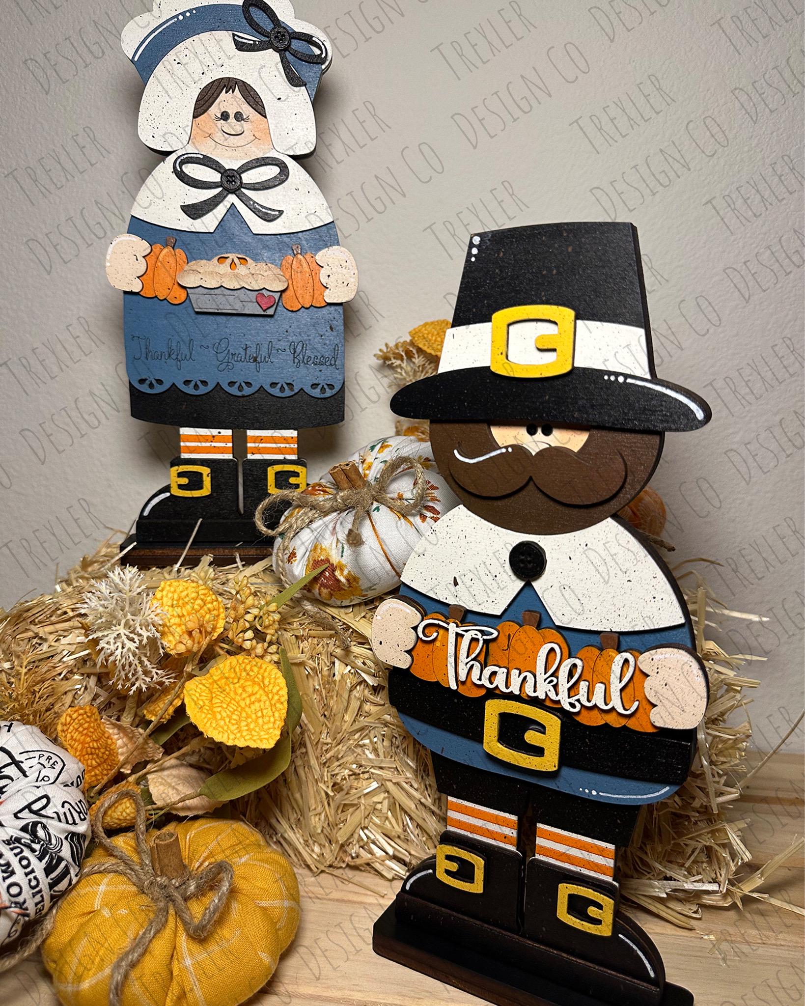 Boy Pilgrim Shelf Sitter, Thanksgiving Shelf Sitter, Fall Decor ...