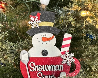 Christmas Ornaments | snowman Soup Ornaments | Ornaments | Snowman