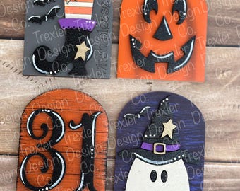 ADD ON Halloween MINI Arch Interchangeable Tabletop Sign | Interchangeable Decor | Farmhouse Decor