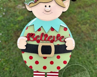 Boy Elf Shelf Sitter, Christmas Shelf Sitter, Christmas Decor