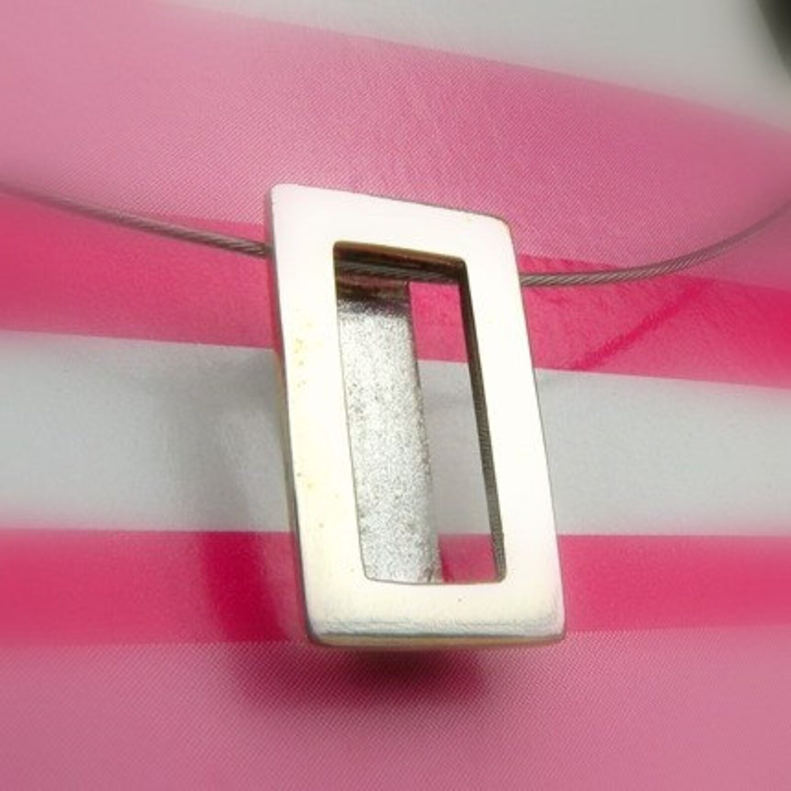 Rectangular Pendantsterling Silver Etsy