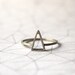 Triangle Stacking Ring - Sterling Silver - Etsy