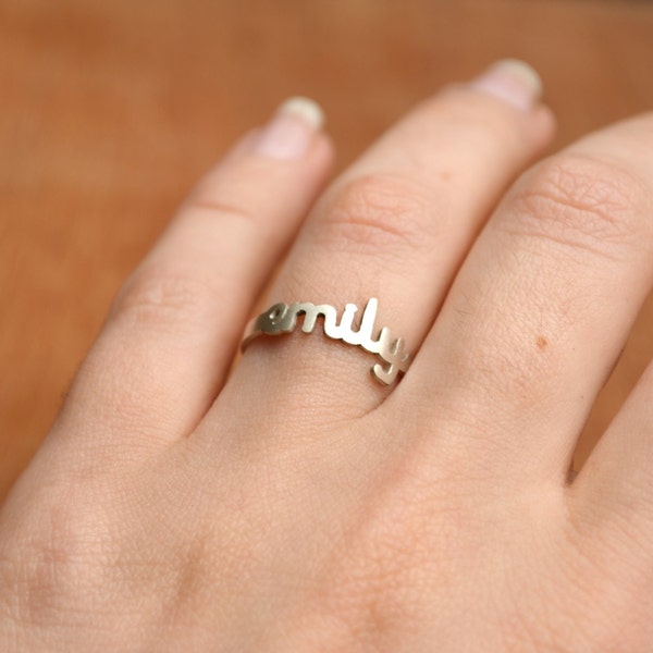 Name Ring -Sterling Silver - Personalized Ring