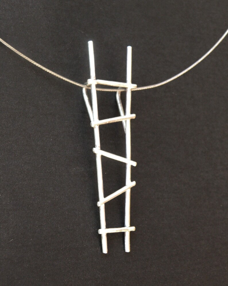 Ladder Pendant-sterling Silver - Etsy