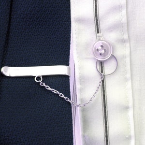 Modern Tie bar sterling silver image 4