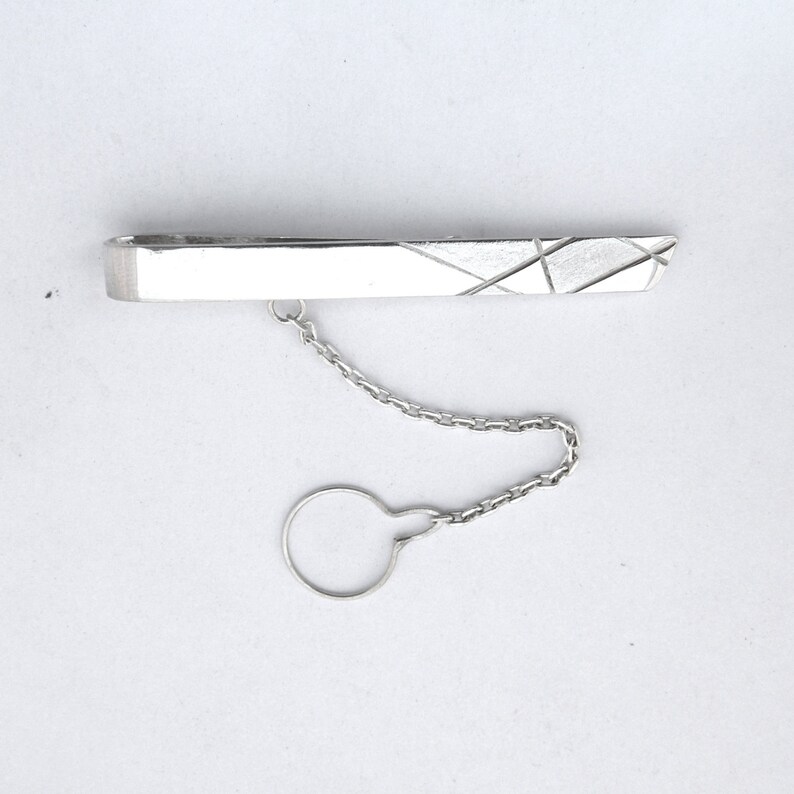 Modern Tie bar sterling silver image 3