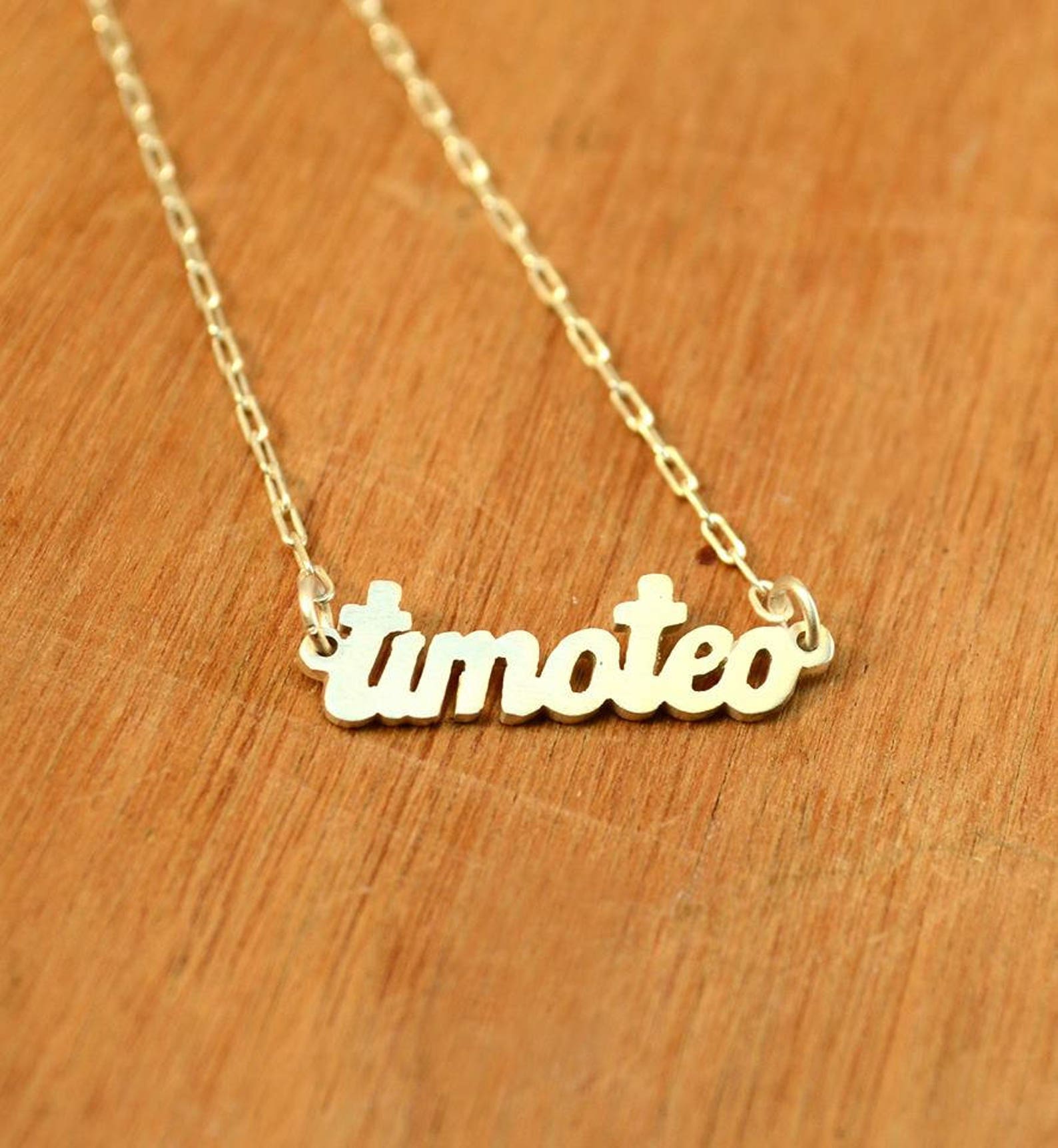 Name Necklace sterling Silver Personalized Pendant wordsilver Name