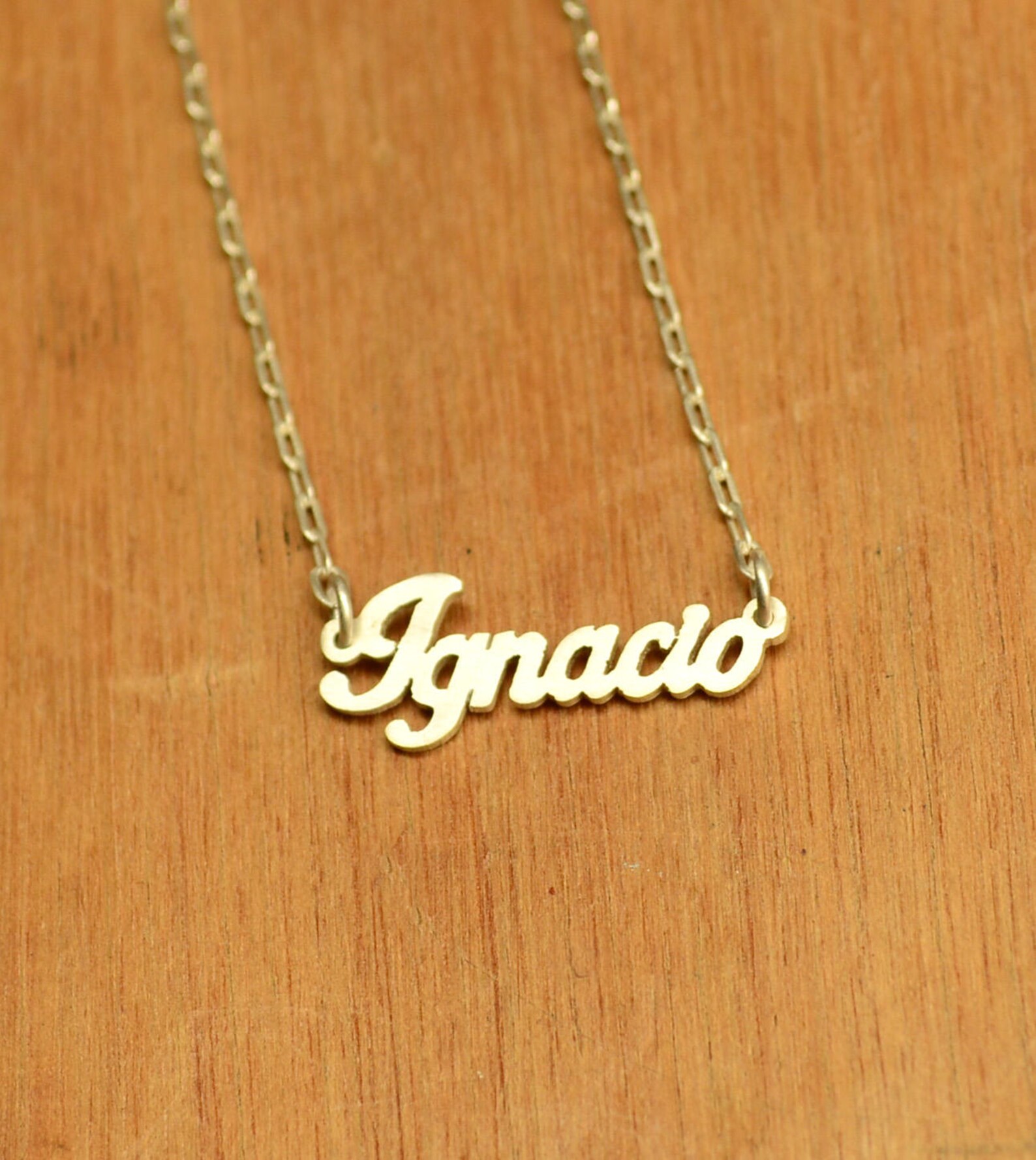 Name Necklace sterling Silver Personalized Pendant wordsilver Name