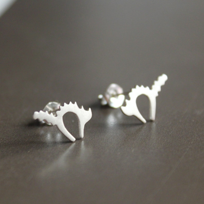 Belek's cat Earrings-sterling silver image 3