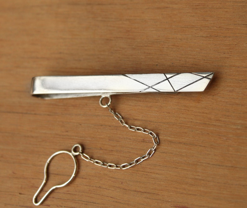 Modern Tie bar sterling silver image 1