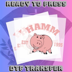 Ready to press DTF Transfer, Toy Story DTF Transfers, Woody and Buzz retro dtf Disney Toy Story, Hamm Toy Story, Birthday dtf
