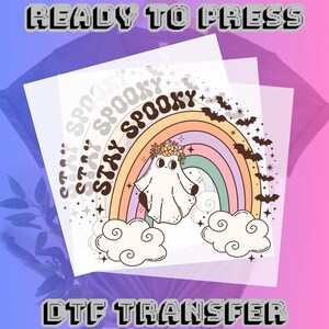 Halloween Dtf Transfers, Spooky Dtf,Halloween ready to press,Heat Press, Dtf Transfers,Retro Halloween Dtf, Hippie Halloween, Stay Spooky