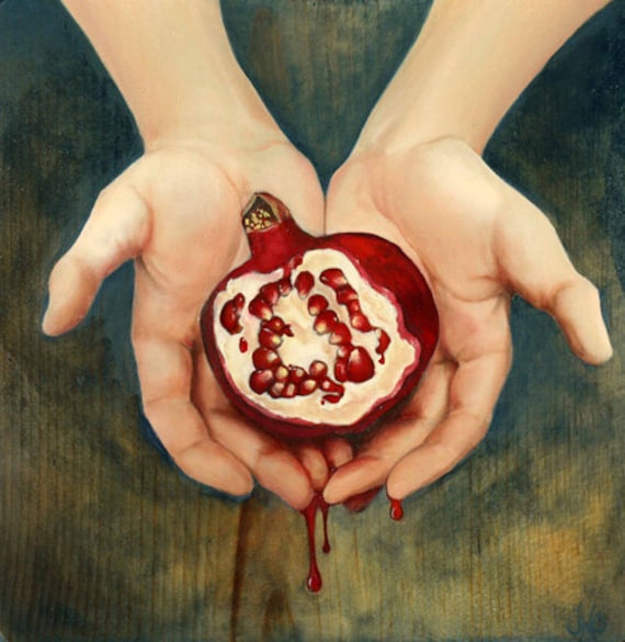 Eternity, Open Edition Fine Art Print Pomegranate, Fertility, Abundance,  Persephone, Goddess, Juice - Etsy
