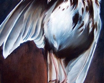 Impresión de bellas artes de la Edición Abierta, muerte y liberación, pájaro burlón