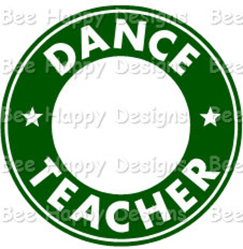 Download Paper Party Supplies Labels Starbucks Logo Svg Dance Teacher