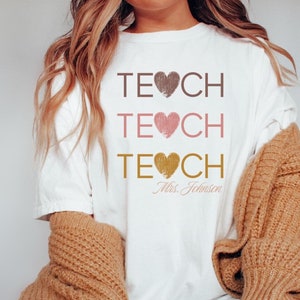 Geschenk für Lehrer | Retro Lehrer-Sweatshirt | Lehrerin Shirt | Zurück zu Schule Shirt | Grundschullehrerin | Teach Sweatshirt