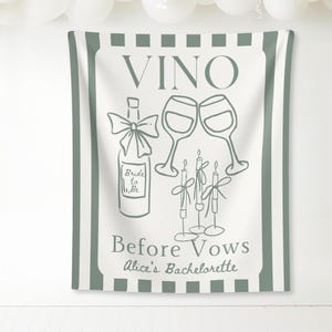 Vino Before Vows bridal shower backdrop, On Cloud Wine, Winery Bachelorette Sign, Vino Before Vows Banner, Wine Themed Bachelorette Backdrop