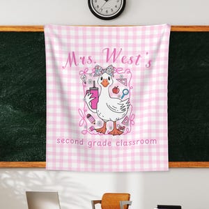 Silly Goose Back to School Bulletin Board tapestry Classroom Goose Door Decor goose theme classroom bulletin board kit beginning of the year