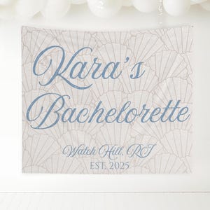 Bachelorette Party Decor, Personalized Coastal Bachelorette Weekend Party Banner,Bachelorette Tapestry, Bachelorette Weekend Events Backdrop