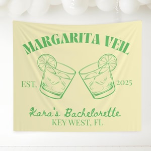 Margarita Veil Bachelorette Banner, Margarita Veil Bachelorette Decorations, Custom Bachelorette Backdrop, Margarita Bachelorette Decoration