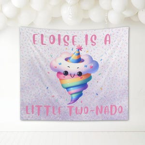 two nado birthday decorations, tornado theme party banner, tornado theme party supplies, twonado party ideas, 2nd birthday girl decor