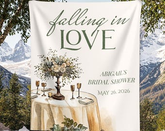 „Fall In Love“-Dekoration-Set Für Herbst-Hochzeit Oder Brautdusche – Mit Banner, Pompons Und Laternen