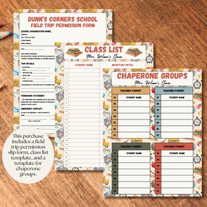 Editable Field Trip Permission Slip Template Printable Field Trip Consent Form School Field Trip Permission Slip editable template Canva