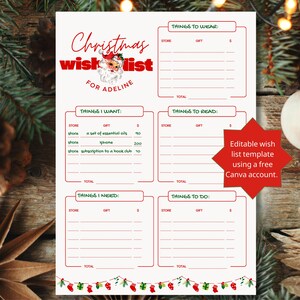 Nikolaus Wunschliste | Feiertags-Aktivität | Kinder Weihnachtsliste | Weihnachtswünsche für Kinder | Geschenk Checkliste | Brief an den Weihnachtsmann | 5 Geschenkregel