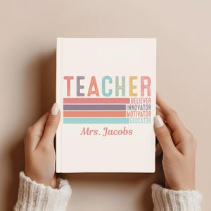 Personalized teacher gift, Teacher Journal, Thank You Gift for Teacher, End of Year Teacher Appreciation,Keepsake Journal,Teacher Notebook,