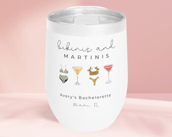 palm springs bachelorette tumblers, martinis and bikinis cups,miami bach tumbler,bach tumbler mexico,bachelorette cruise cup, coastal bach