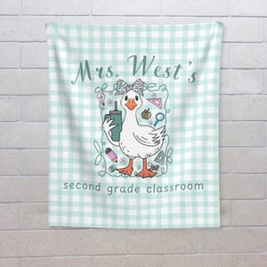 Silly Goose Back to School Bulletin Board tapestry Classroom Goose Door Decor goose theme classroom bulletin board kit beginning of the year