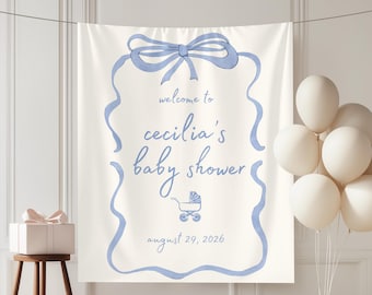 Letrero personalizado para baby shower, letrero de tela para baby shower, letrero de "Hola bebé", decoraciones para baby shower, letrero de bienvenida para baby shower, letrero de bienvenida "Oh Baby".