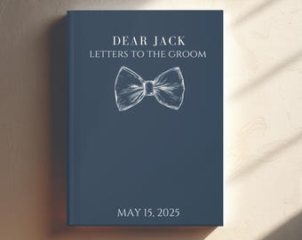 Personalized Letters to the Groom Journal: Wedding Keepsake Gift