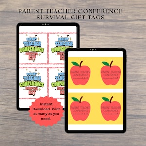 Eltern-Lehrer-Konferenz | Eltern-Lehrer-Konferenz Geschenk Lehrer | Konferenzgeschenk | Lehrer Geschenkanhänger | Überleben Geschenkanhänger | sofort download