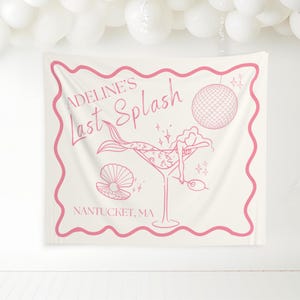 Last Splash Bachelorette Decorations, Mermaid Bachelorette Backdrop, Coastal Bachelorette Sign, Beach Bachelorette Decor, Charleston Bach