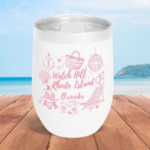 Benutzerdefinierte Strand Bachelorette Weinbecher Strand Mädchen Reise Geschenk Becher, Strand Bach Gefälligkeiten, Brautjungfer Geschenke für Küsten Bachelorette Tassen