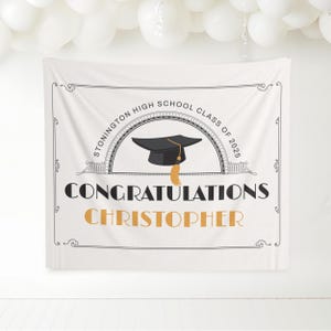 high school graduation party backdrop 2025, graduation backdrop 2025, custom high school party banner, personalized decor class of 2025 grad