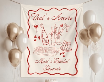 That's Amore Banner, Italian Engagement Party Decor